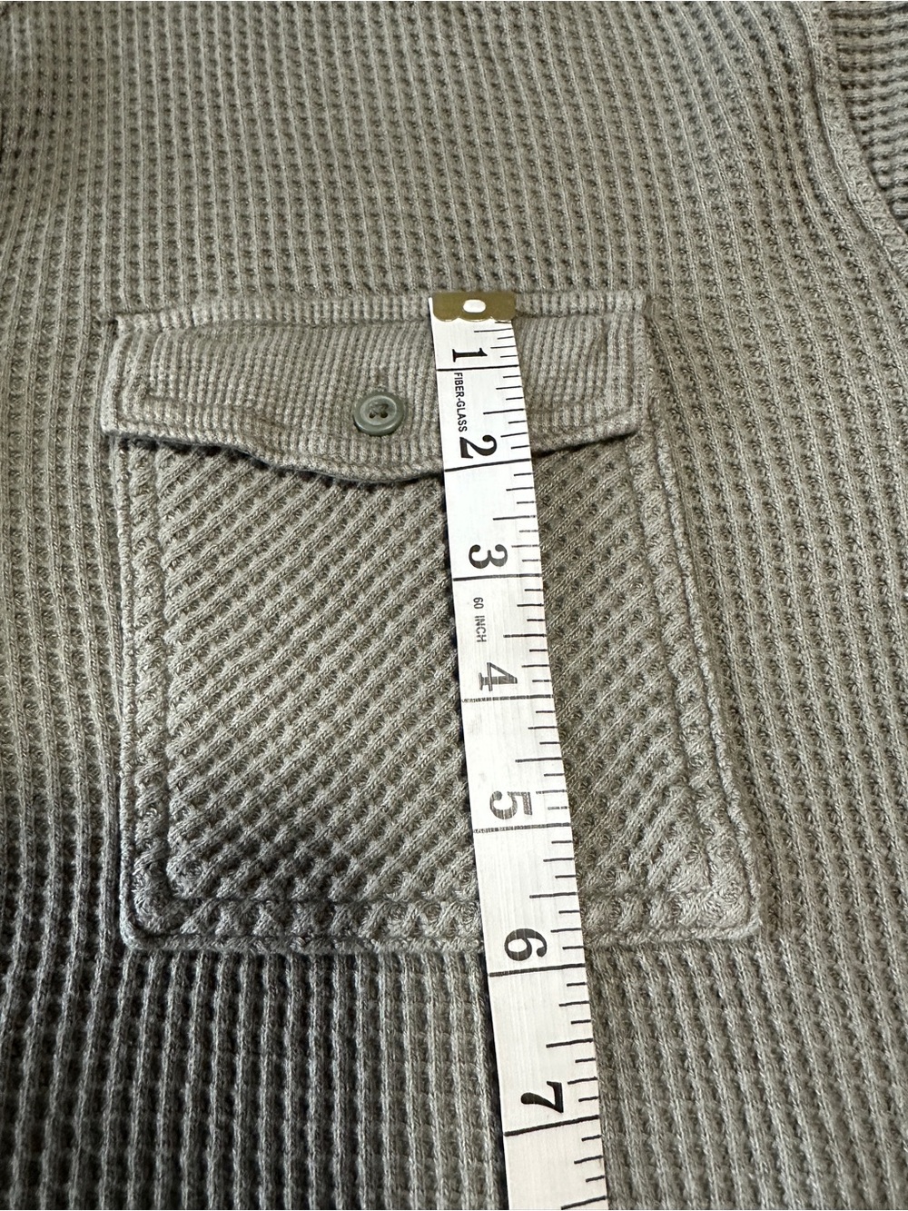 Aerie - Waffle Knit Button-Up Shirt Jacket in Olive - Picture 14 of 14